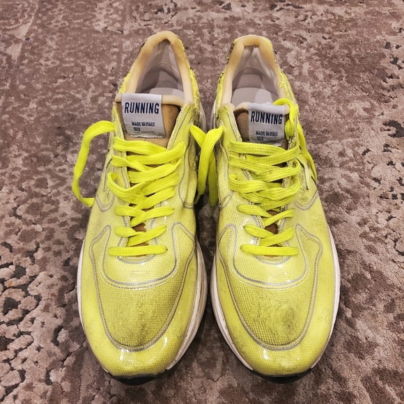 Golden Goose Running Sole Canvas and PVC Toe and Spur Canvas Toe Box and Quarter - Picture 4 of 9